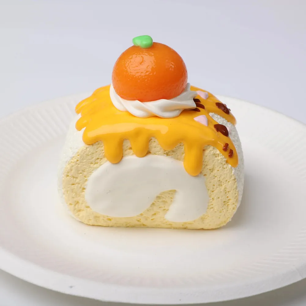 【CT152】Ginger Cat Swiss Roll Squishy Toy — photo 4