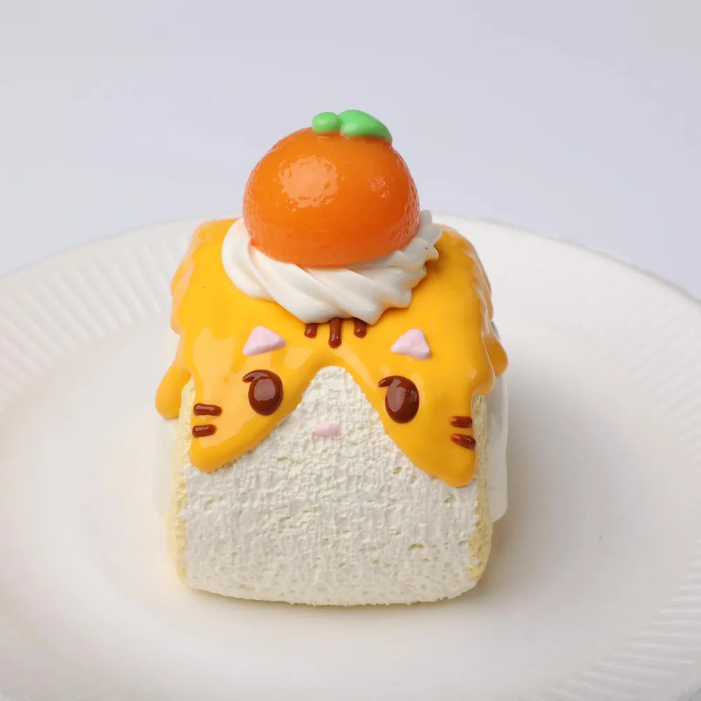 【CT152】Ginger Cat Swiss Roll Squishy Toy — photo 5