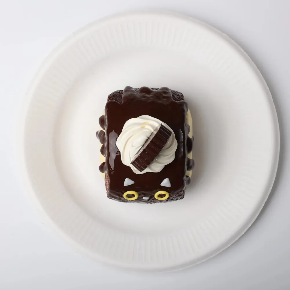 【CT153】Black Cat Swiss Roll Squishy Toy — photo 3