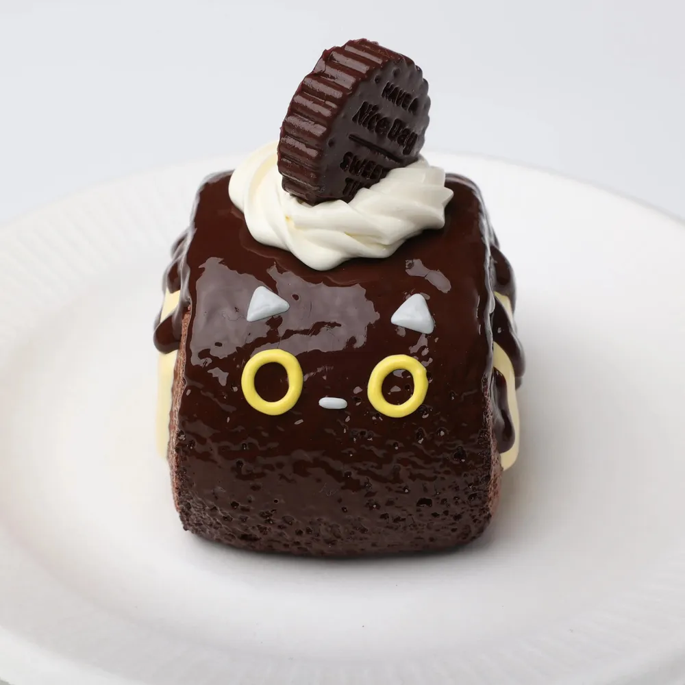 【CT153】Black Cat Swiss Roll Squishy Toy — photo 4