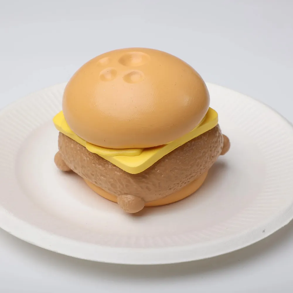 【CT165】Kawaii Cat Cheeseburger Squishy Toy — photo 3