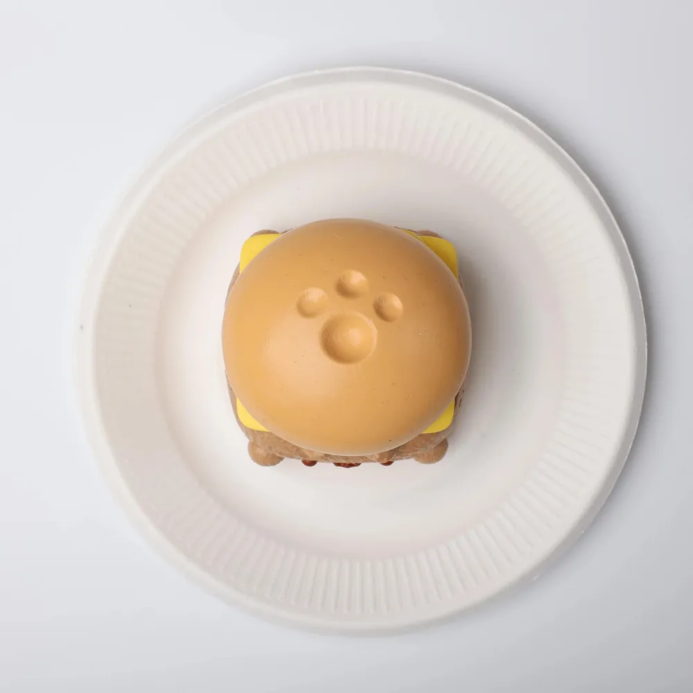 【CT165】Kawaii Cat Cheeseburger Squishy Toy — photo 4