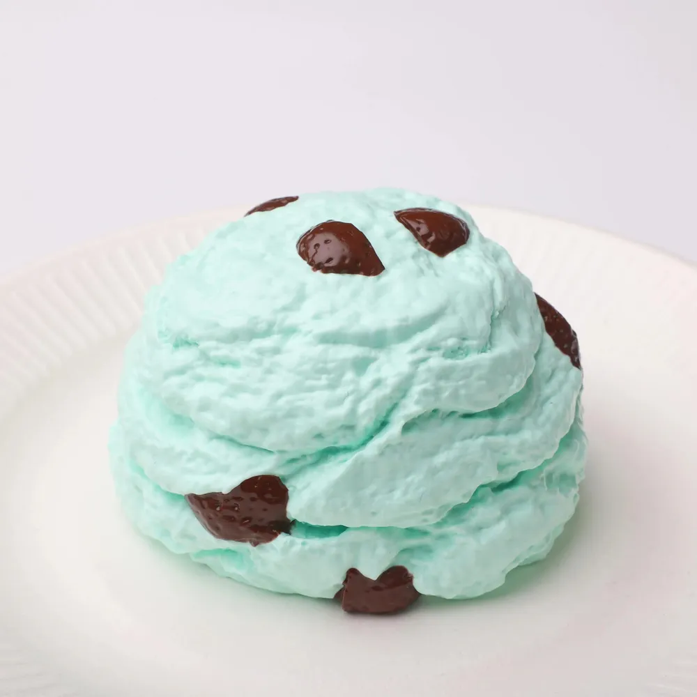 【CT180】Choco Mint Ice Cream Ball Squishy Toy — photo 2