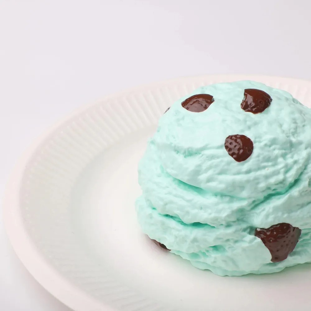 【CT180】Choco Mint Ice Cream Ball Squishy Toy — photo 3