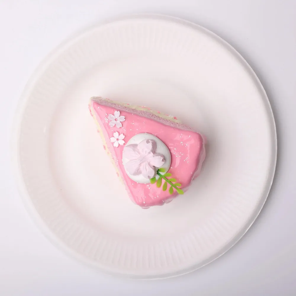 【CT189】A Piece of Sakura - Cherry Blossom Sliced Cube Cake Squishy Toy — photo 4