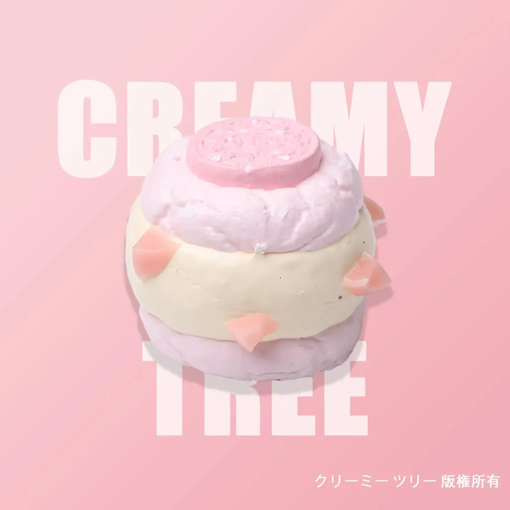 【CT202】Strawberry Cream Filled Cookies Squishy Toy