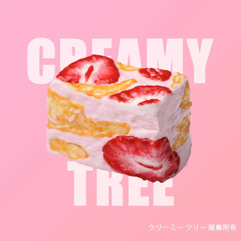【CT204】Strawberry Snowflake Crisp Squishy Toy