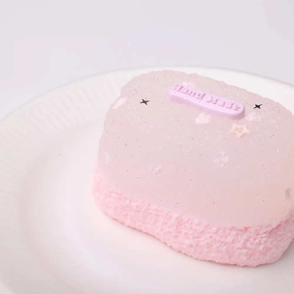 【CT205】Pink Rice Cracker Squishy Toy — photo 3