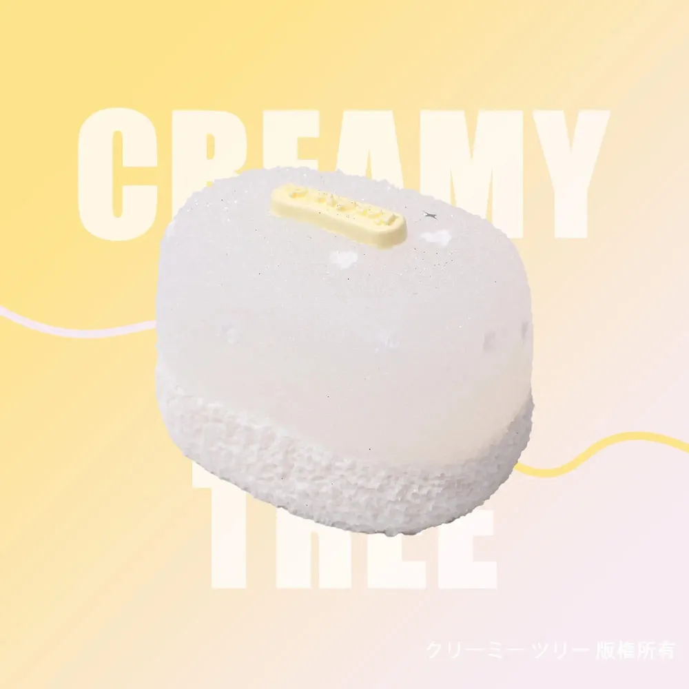 【CT207】White Rice Cracker Squishy Toy