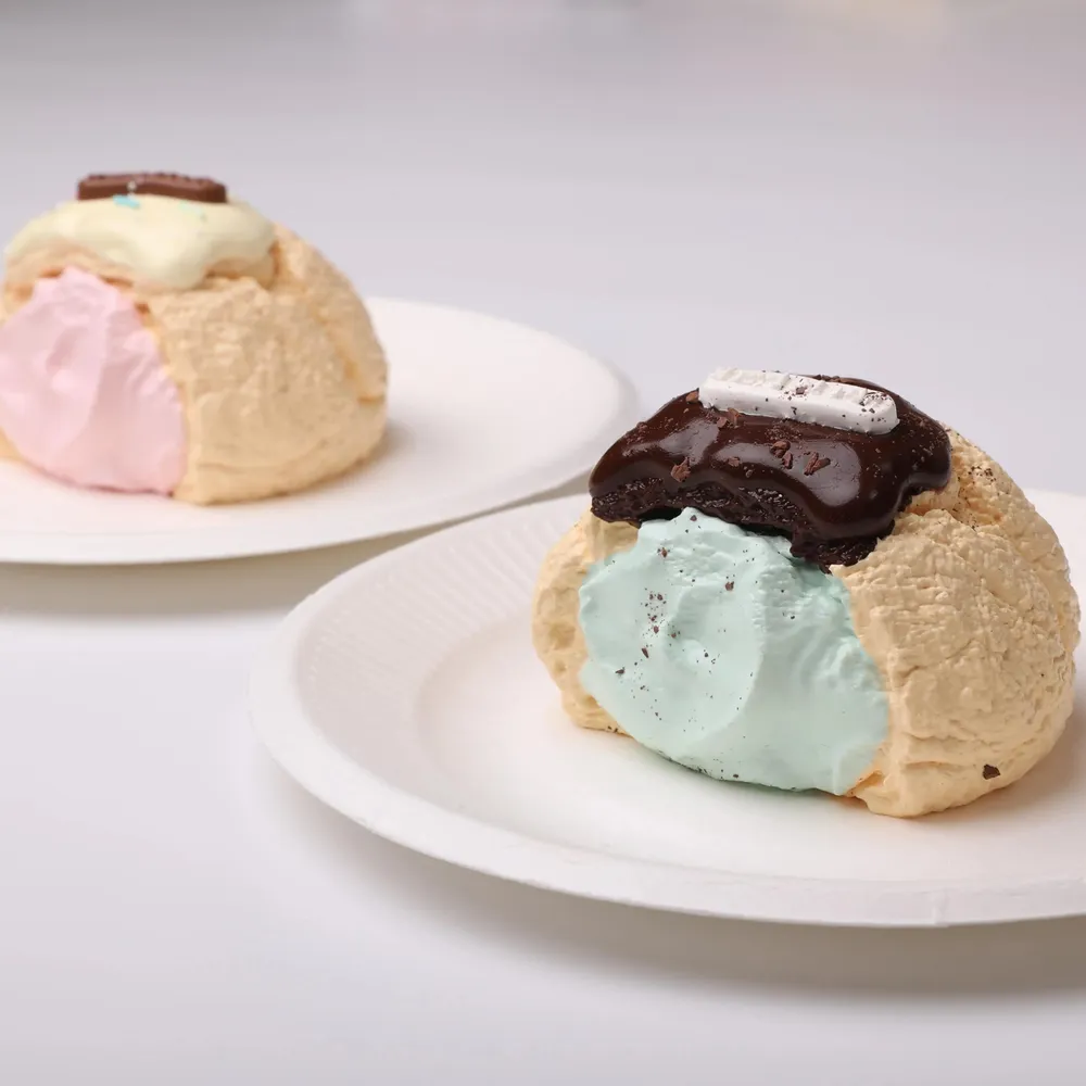 【CT208】Mint Chocolate Sauce Cream Puff Squishy Toy — photo 6