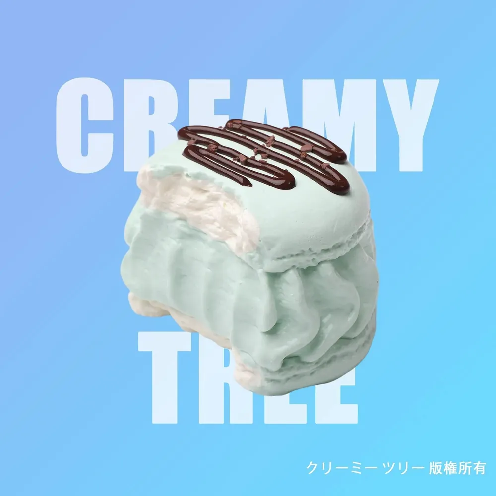 【CT221】Mint Cream Puff Squishy Toy