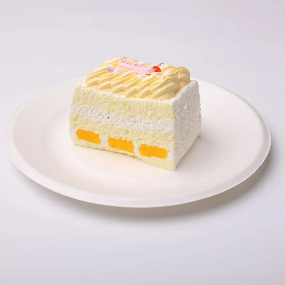 【CT225】Yellow Striped Square Cake Squishy Toy — photo 2