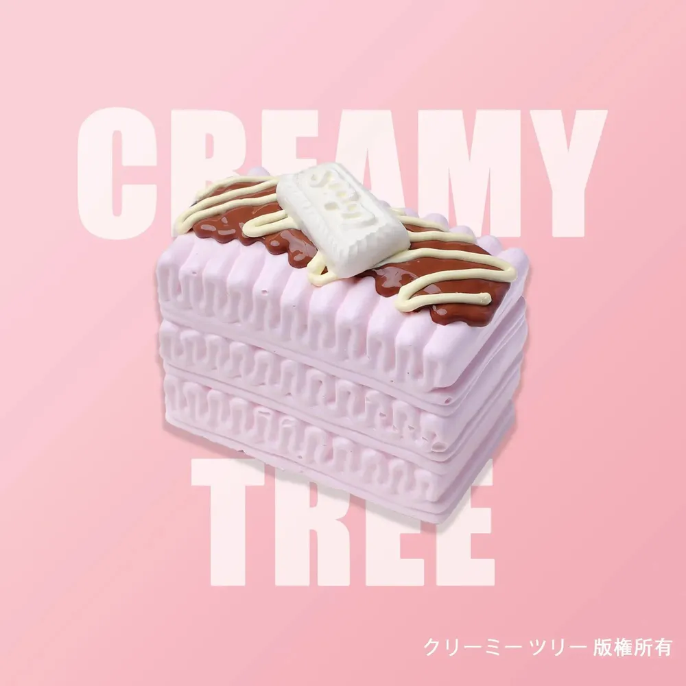 【CT228】Strawberry Chocolate Layered Ice Cream Squishy Toy