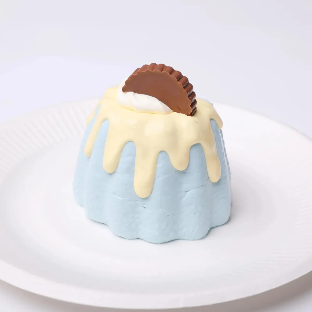 【CT231】‘Clock out on time’ Mint Chocolate Canelé Squishy Toy — photo 3