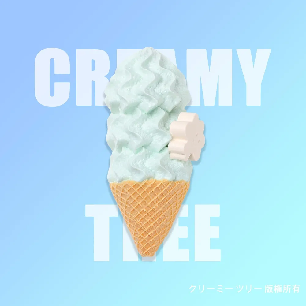 【CT253】Treemie Mint Ice Cream Cone Squishy Toy
