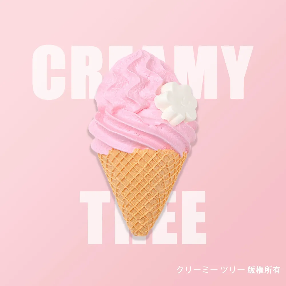 【CT255】Treemie Strawberry Ice Cream Cone Squishy Toy — photo 2