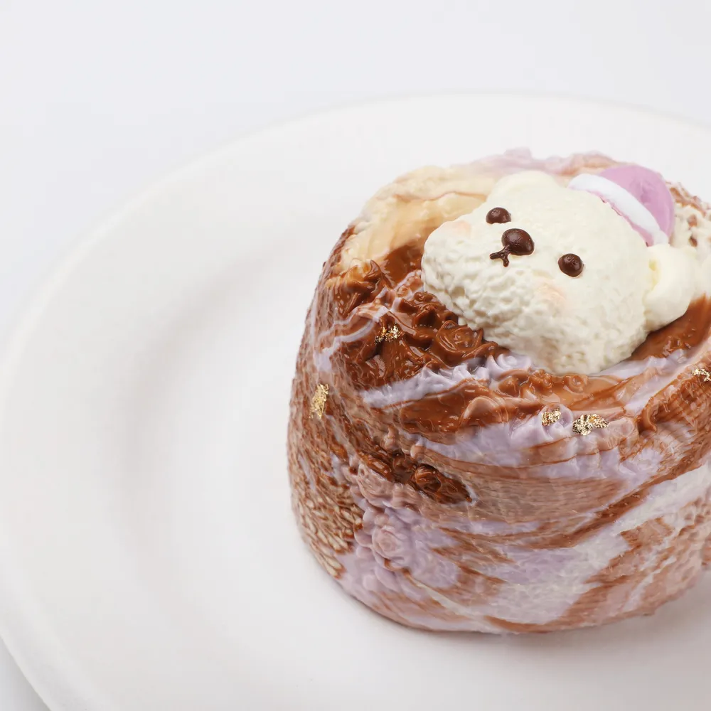 【CT259】Bear Latte Art Cake Squishy Toy — photo 5