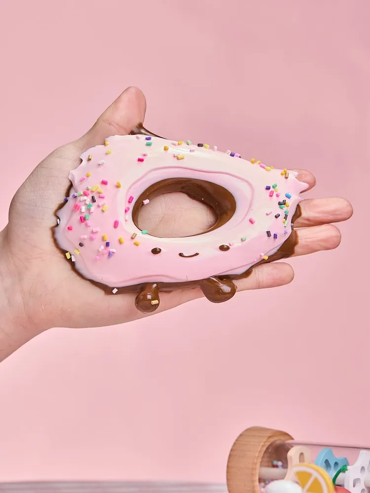 Cute Chocolate-pink Donut Taba Squishy — photo 3