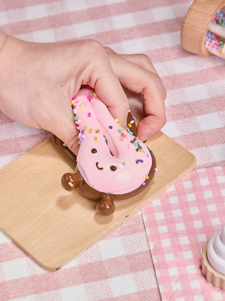 Cute Chocolate-pink Donut Taba Squishy — photo 5