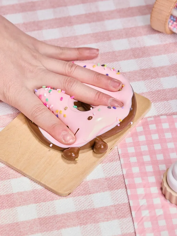 Cute Chocolate-pink Donut Taba Squishy — photo 6