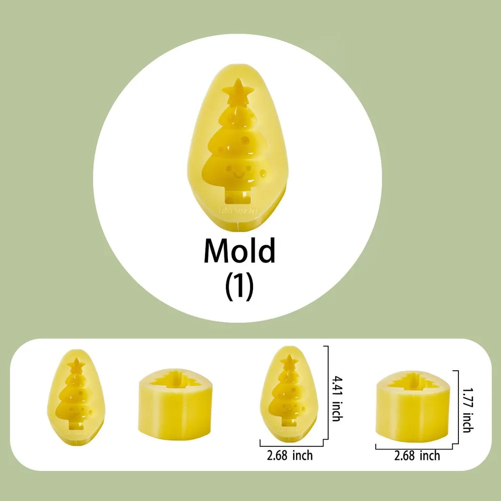 Cute Christmas Tree Taba Squishy DIY Mold Set — photo 3