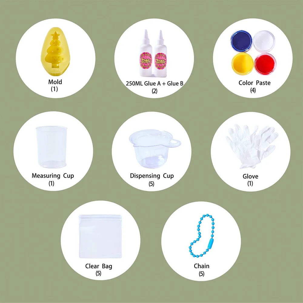 Cute Christmas Tree Taba Squishy DIY Mold Set — photo 4