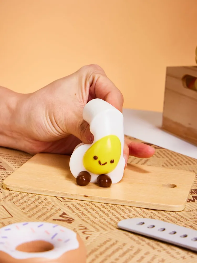 Cute Fried Egg Taba Squishy — photo 6