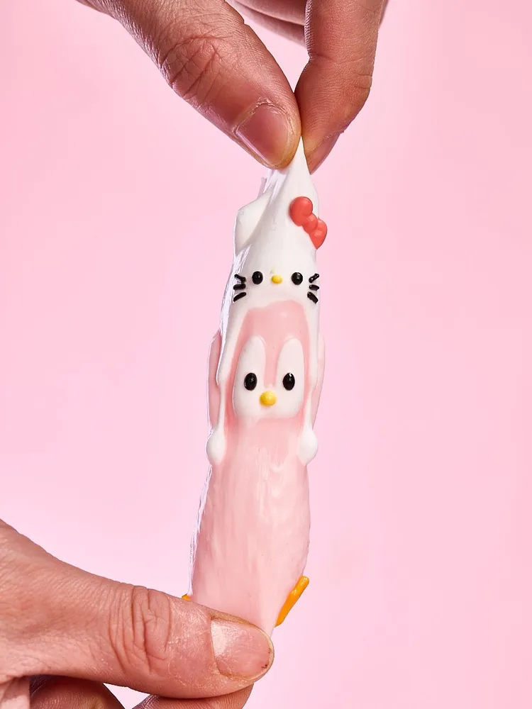 Cute Penguin with Kitten Hat Taba Squishy — photo 2