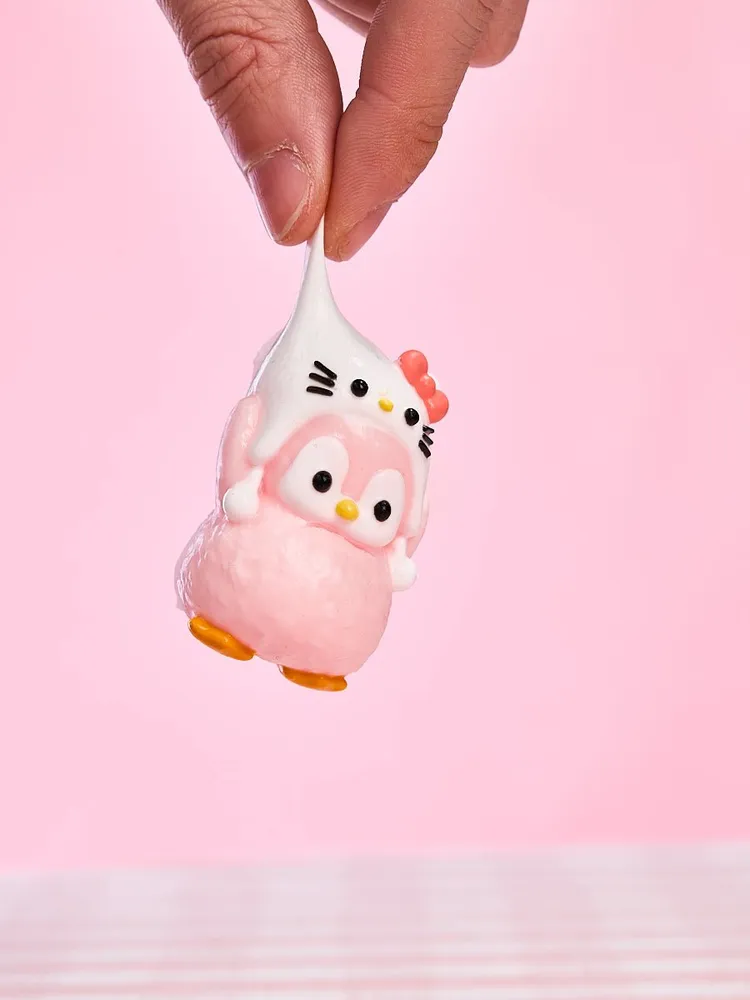 Cute Penguin with Kitten Hat Taba Squishy — photo 3