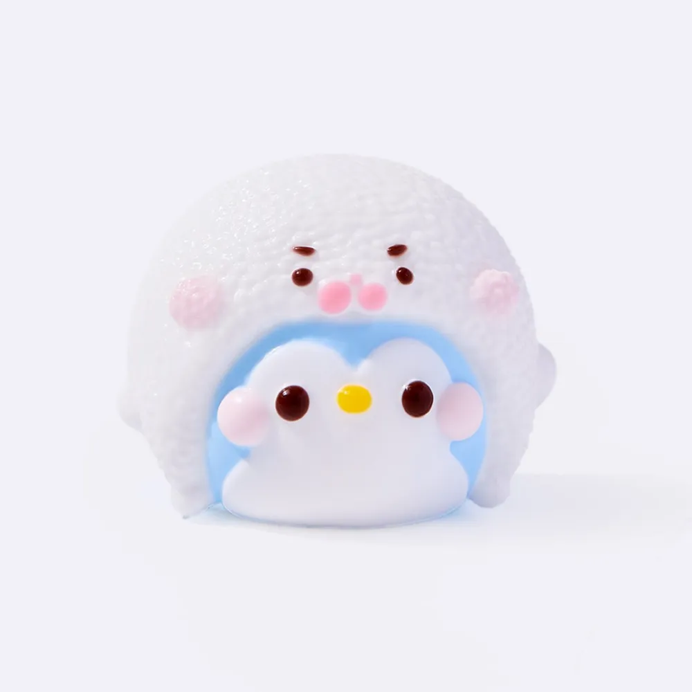 Cute Penguin with Piglet Hat