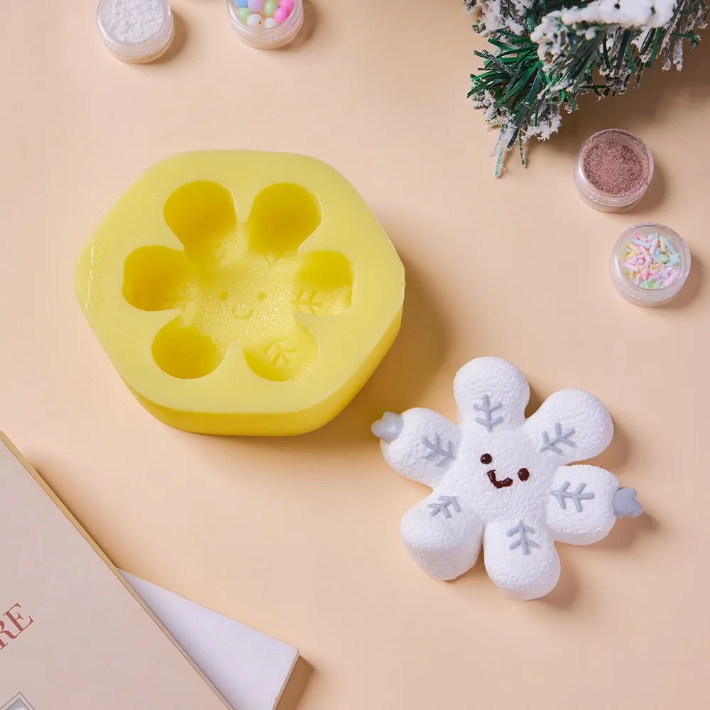 Cute Snowflake Taba Squishy DIY Mold Set — photo 2