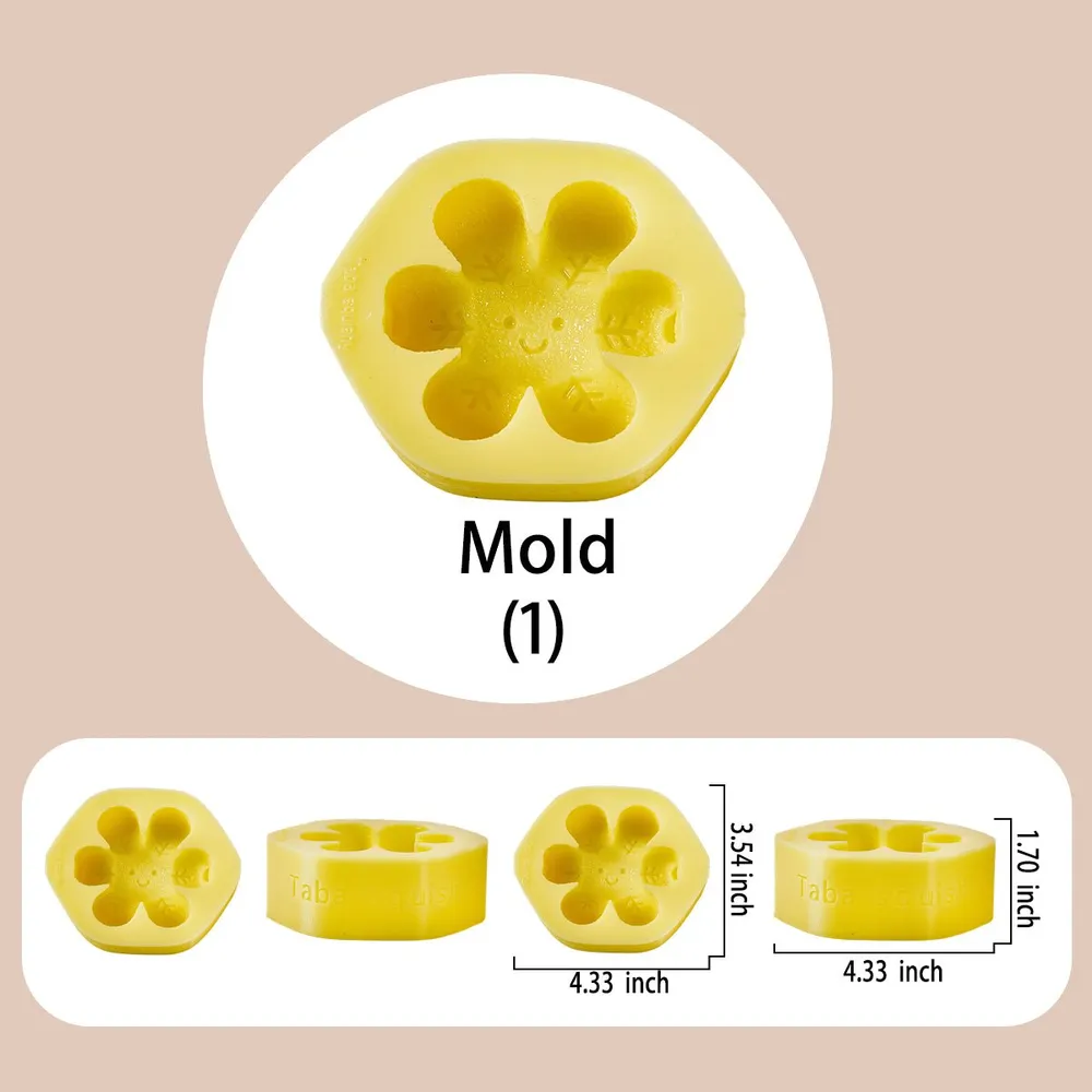 Cute Snowflake Taba Squishy DIY Mold Set — photo 3