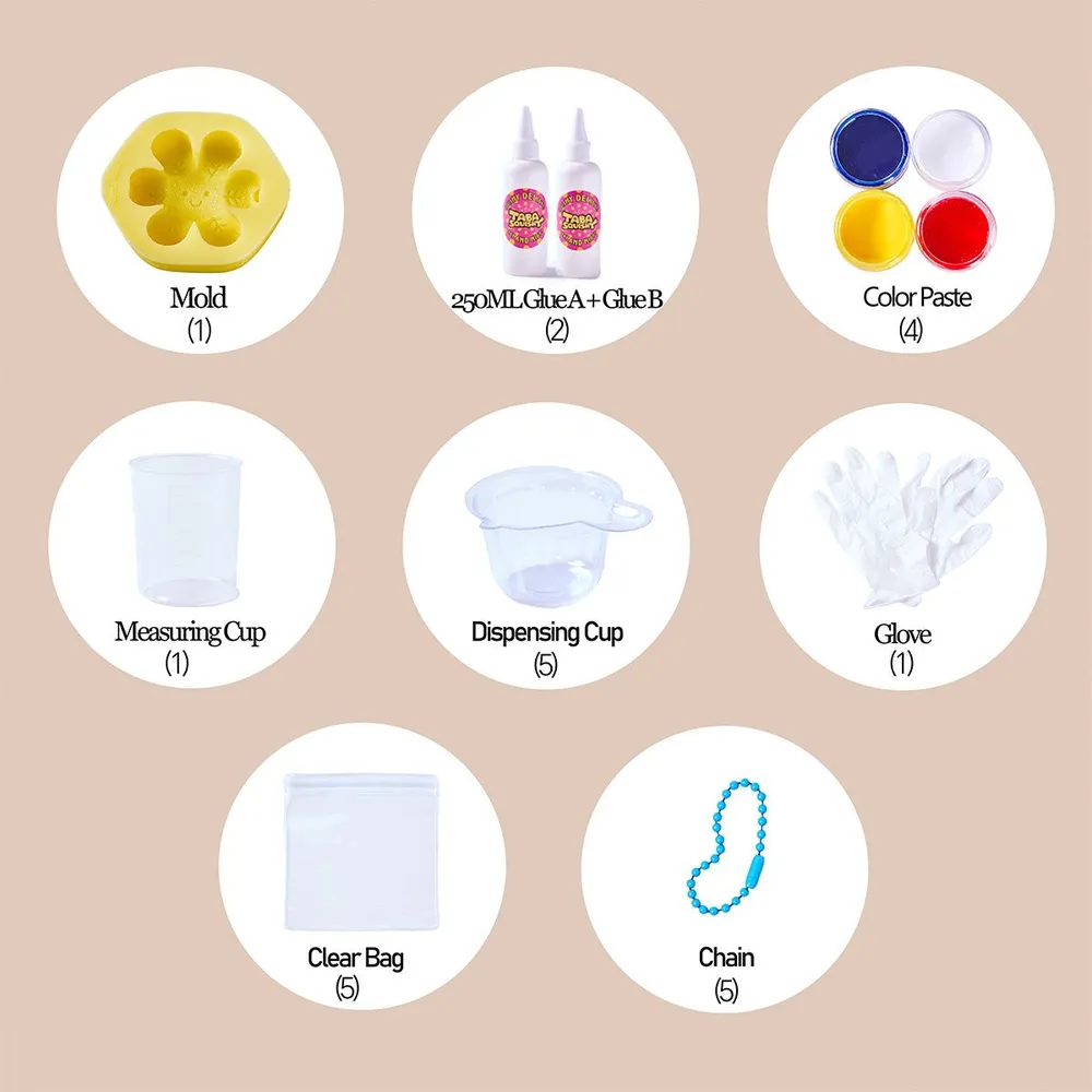 Cute Snowflake Taba Squishy DIY Mold Set — photo 4