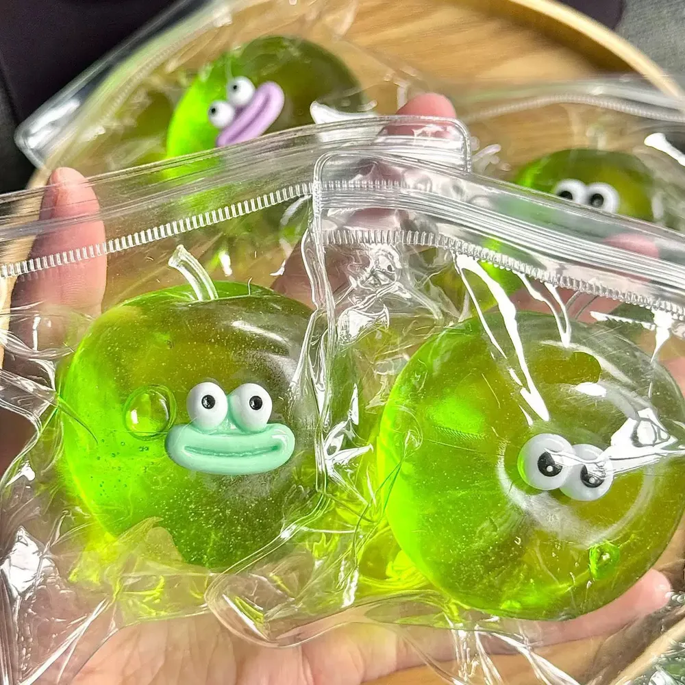 Jelly Apple Maltose Stress Ball Squishy Stress Relief Decompression Toy