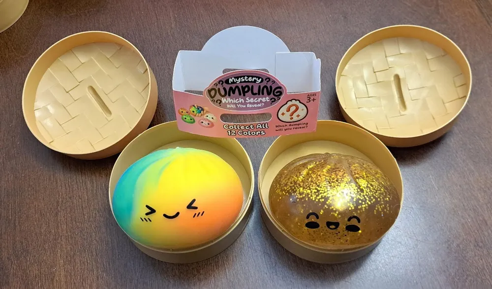 Mystery Dumplings Rainbow and Gold Sparkle