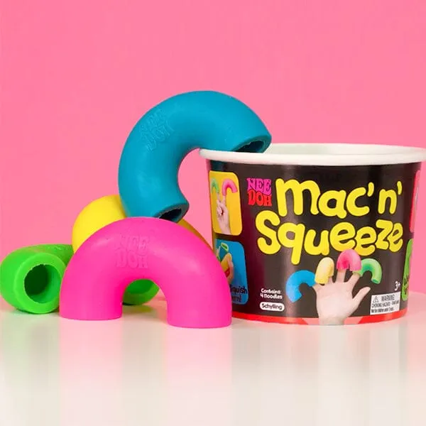 Nee Doh Mac' N' Squeeze Squishy Fidget Noodles