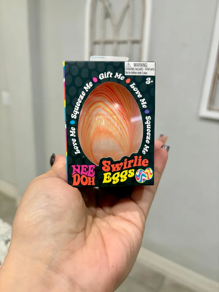 Nee-Doh Swirlie Eggs Orange Squishy