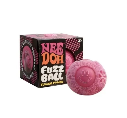 NeeDoh Fuzz Ball Flower Power Pink