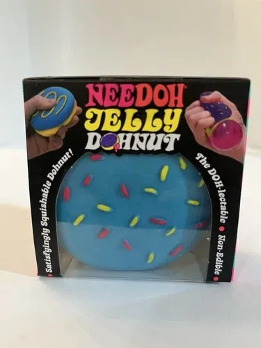 NeeDoh Jelly Dohnut Squishy Fidget Toy Blue — photo 4