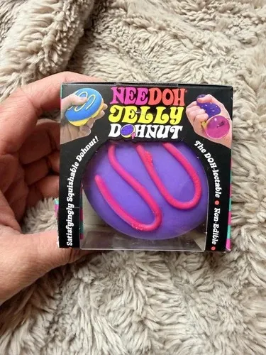 NeeDoh Jelly Dohnut Squishy Fidget Toy Purple — photo 4