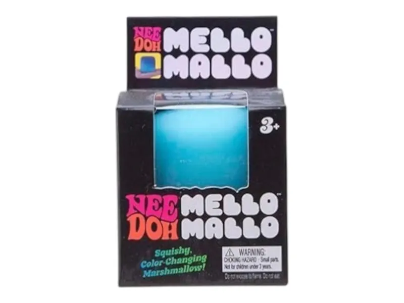 NeeDoh Mello Mallo Squishy Fidget Toy Blue
