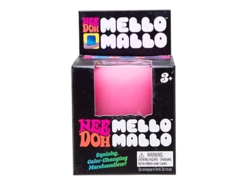 NeeDoh Mello Mallo Squishy Fidget Toy Pink