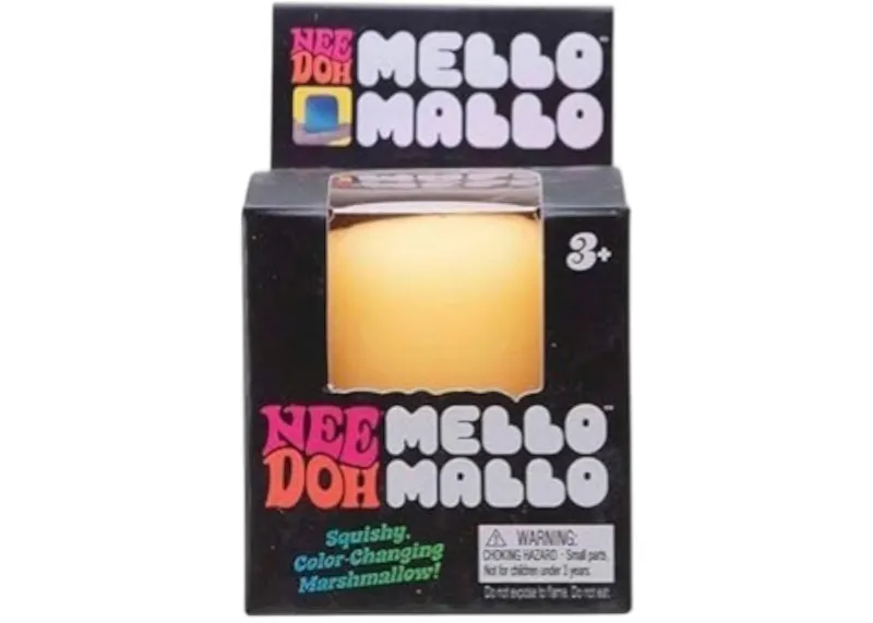 NeeDoh Mello Mallo Squishy Fidget Toy Yellow