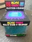 NeeDoh Nice Cube Glitter and Glow Blue