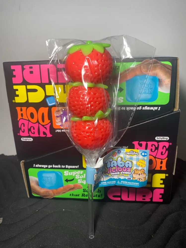 ORB Curiosities Strawberry Lollipop Dango Squishy