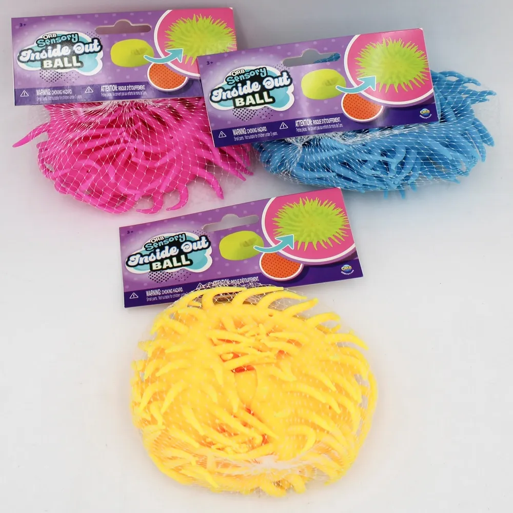 Orb Inside Out Ball Sensory Squishy Toy - Stress Relief Fidget Ball