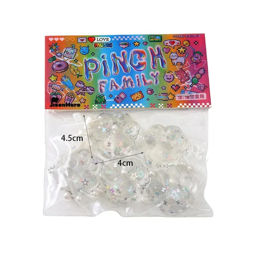 Pinch Family: Taba Squishies Transparent Mini Cat Paw Fidget