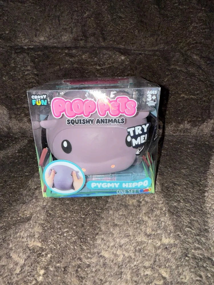 Pygmy Hippo Squishy Viral Plop Pets Mochi Animal Fidget Toy — photo 2