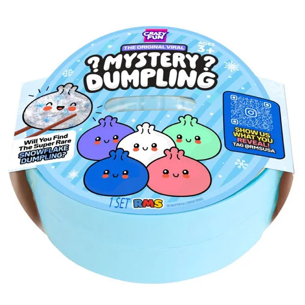 RMS® Snowflake Mystery Bao Bun 4" Dumpling Squishy