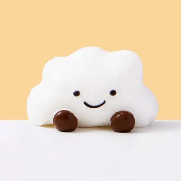 SqueezeSquad Taba Deluxe Premium Silicone Squishies Fidget Toy - Cloud Dumpling